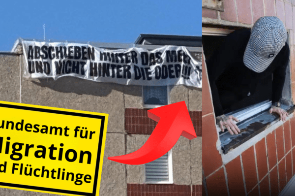 [WIDEO] Narodowcy protestowali na dachu przed niemieckim centrum imigrantów!